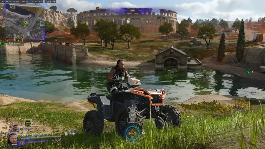 Player screenshot of the Polaris Sportsman at Avalon · Colosseum